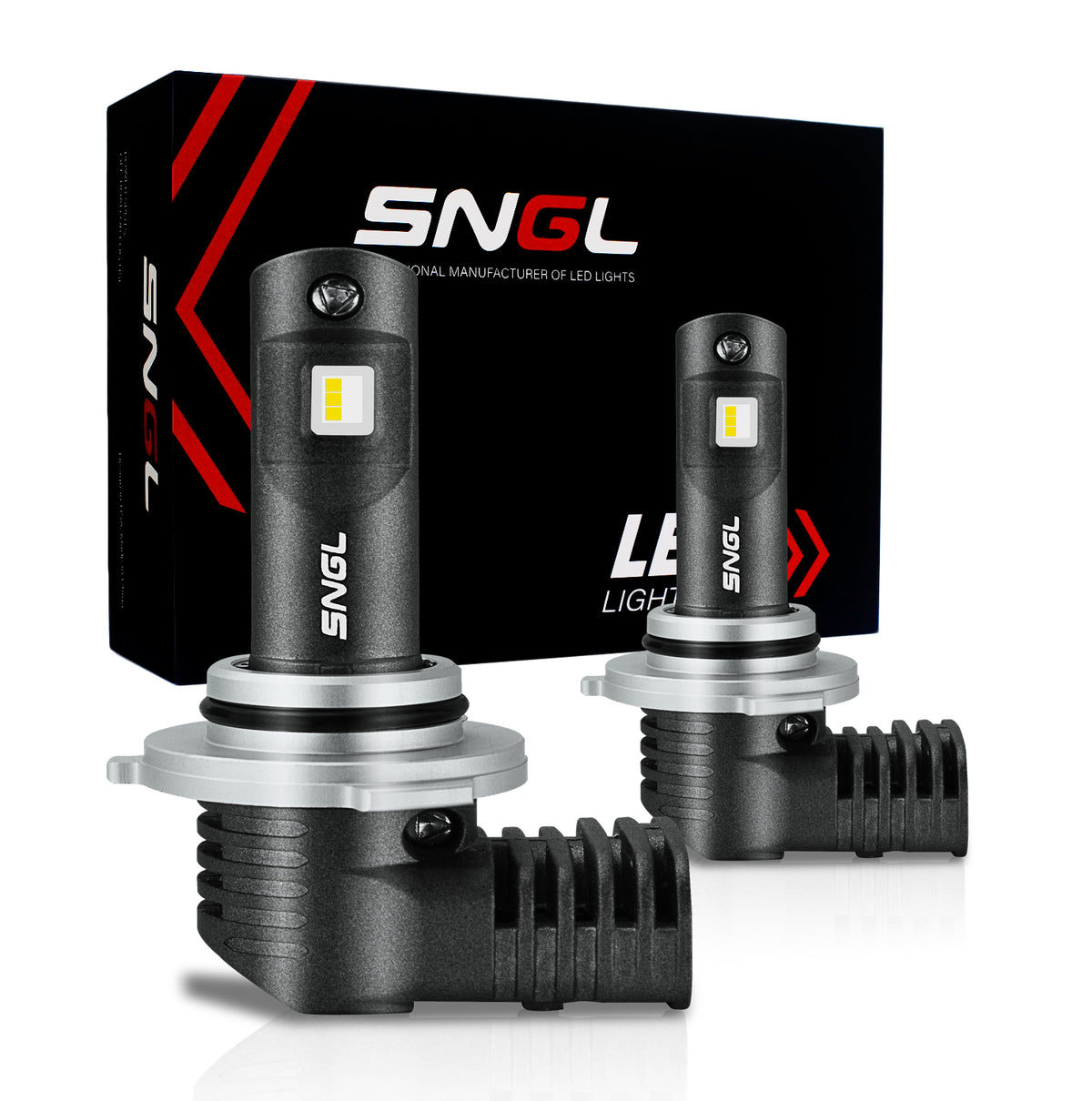 SNGL For 2017-2019 Toyota Highlander High Beam 9005 LED Headlight Bulbs 6000K White