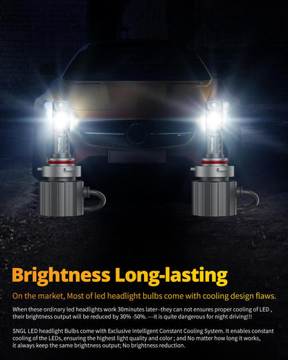 SNGL 9006 headlight bulbs for 2000 chevy malibu headlight bulb low beam enhanced cooling system for longer lifespan