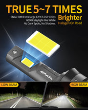 SNGL H11 LED bulbs for 2014 Honda Odyssey headlights with a perfect beam pattern focused and longer distance