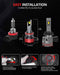 SNGL H11 LED headlights for Nissan Pathfinder plug-and-play for 10 mins easy installation