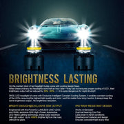 SNGL HB3 9005 headlight bulbs High and Low Beam with 6000K White and long-lasting