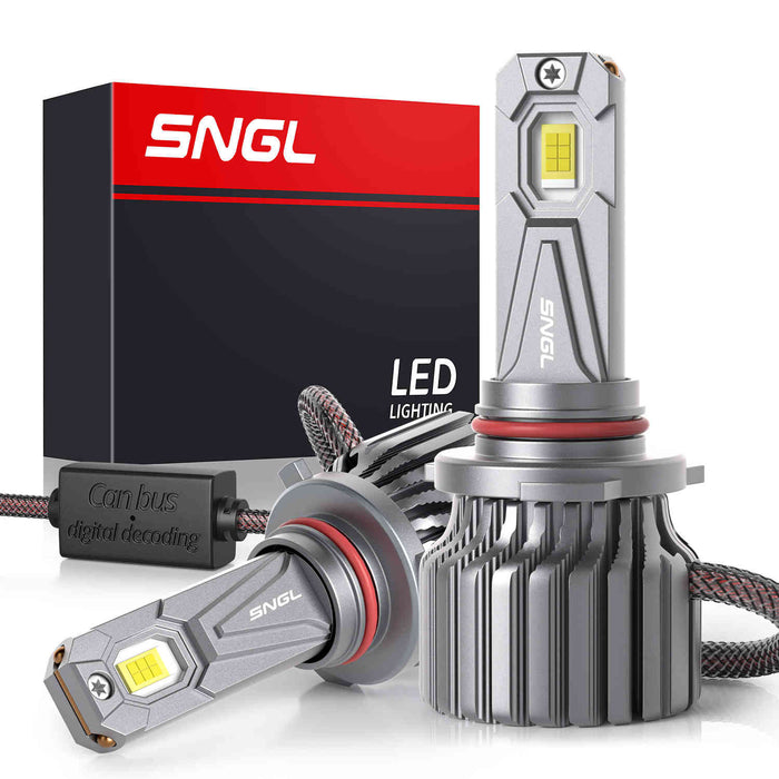 SNGL HB4/9006 LED Headlight Bulbs Low Beam 100W 12V DC/AC 6500K White SH50M Series| 2 Bulbs