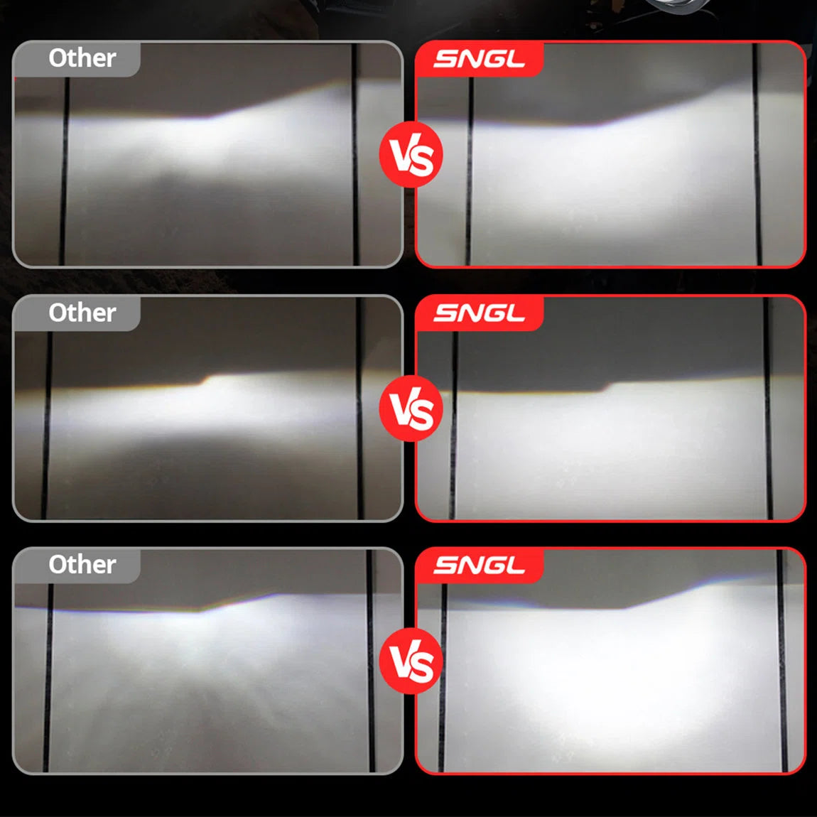 LED replacement bulbs for projector headlights