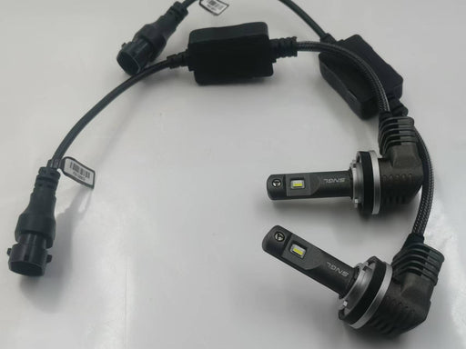 SNGL H11 LED lights for 2016-2019 Toyota Highlander headlight bulbs are 850% brighter than halogen bulbs