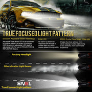 SNGL 9005 HB3 headlight bulb with true focused light pattern