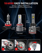 SNGL H9 vs H11 headlight bulb is easy to install