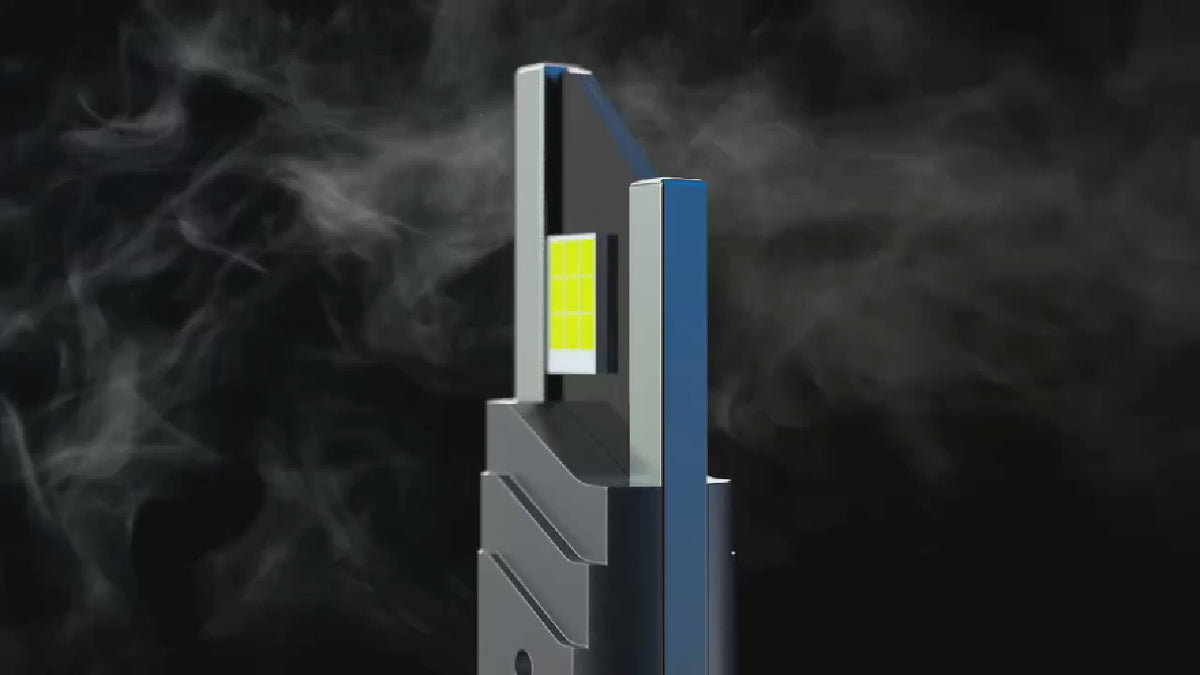 video for SNGL best 9006 LED headlight bulbs with projector housing