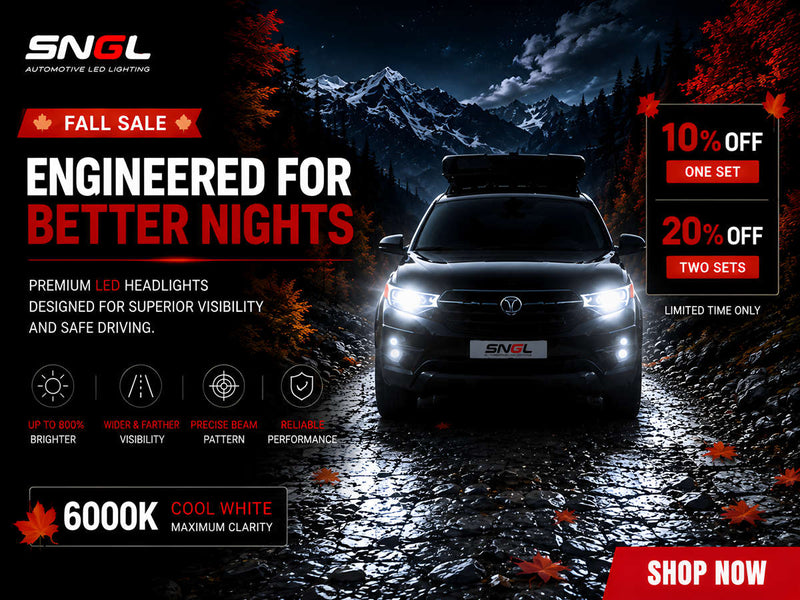 SNGL Fall Sale - Premium LED Headlight Bulbs