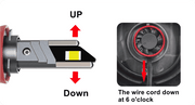 SNGL h11 led headlight correct installation instructions ensure the best light pattern
