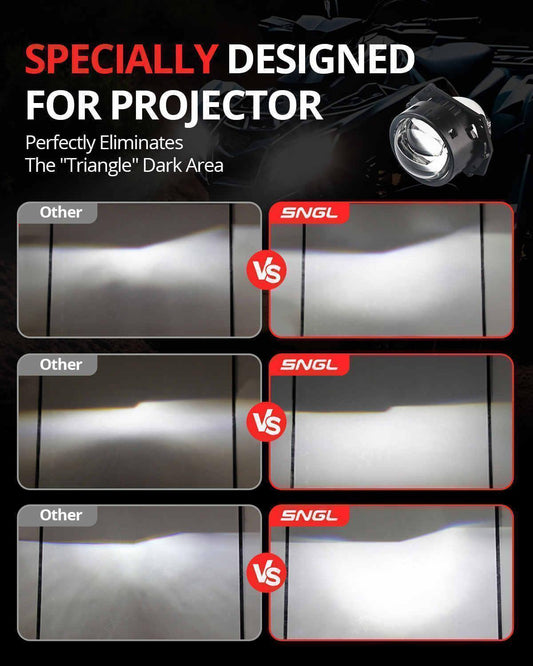 SNGL h11 led lamp projector with brightest beam pattern 