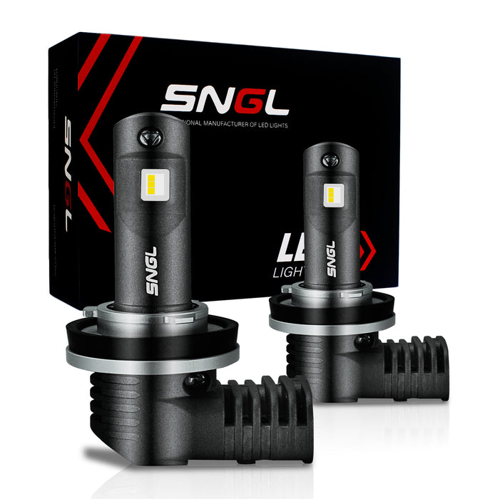 SNGL For 2011-2015 Toyota Highlander H11 LED Headlight Bulbs Low Beam 6000K White