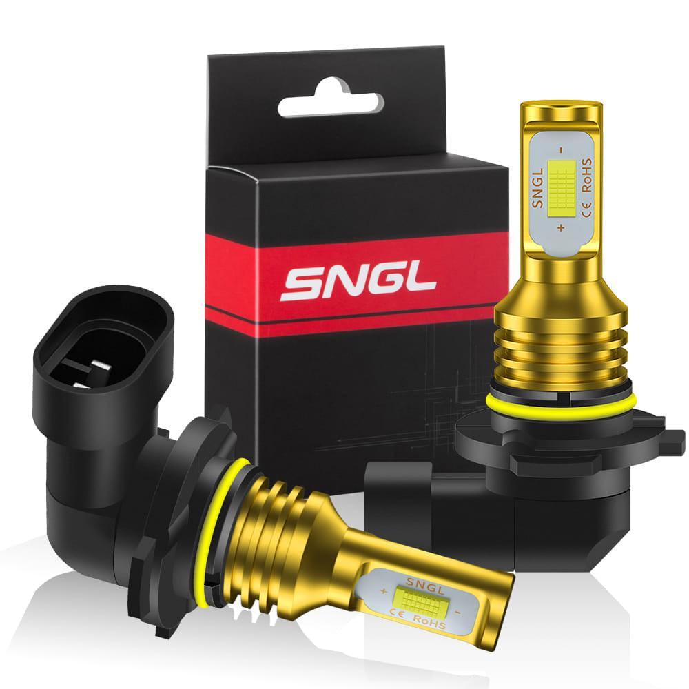 SNGL HB3 9005 LED Daytime Running Lights 12V 6000k White DRL or Fog Light Bulb Lamp Replacement 3600LM Plug-and-Play (Pack of 2) - SNGLlighting 
