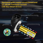 SNGL 881 LED Fog Light Bulb 6000k Xenon White 889 862 886 894 896 898 LED Bulbs DRL High Power 3600LM Plug-and-Play (Pack of 2) - SNGLlighting 