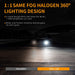 SNGL 881 LED Fog Light Bulb 6000k White, 6800LM 40W, 889, 862, 886, 889, 894, 896, 898 LED Bulb DRL Replacement Error Free (pack of 2) - SNGLlighting 