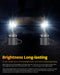 SNGL HB3 9005 LED Headlight Bulbs High and Low Beam, 150W 34000LM Per Set, 850% Brighter, 6000K White Conversion Kit, Pack of 2 - SNGLlighting 