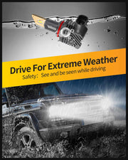 SNGL HB4 9006 LED Fog Light Bulbs or DRL, 13000LM Per Set, 500% Brightness, 6500K White, Fanless, Plug-N-Play, Pack of 2 - SNGLlighting 