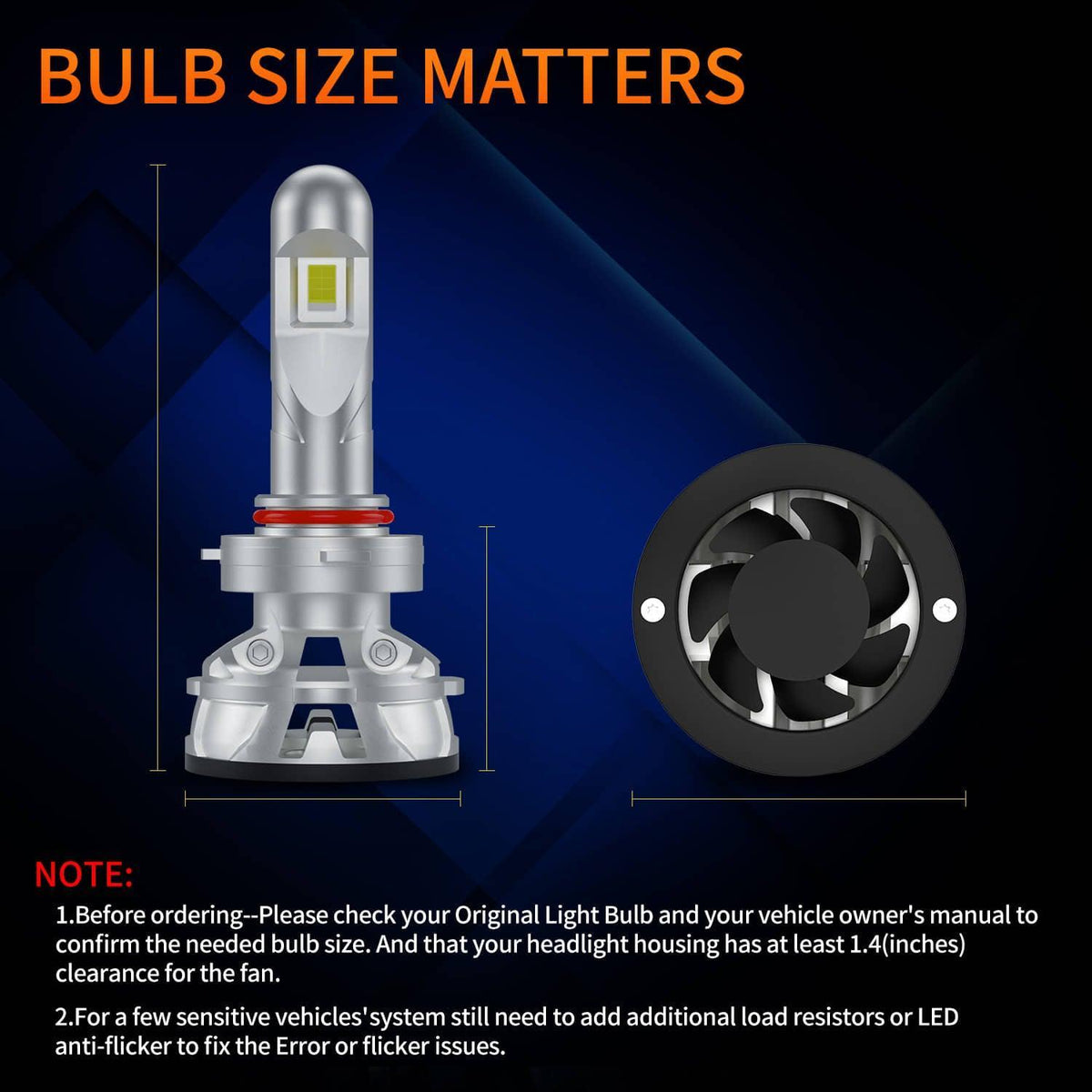 SNGL HB4 9006 LED Headlight Bulbs Low Beam 15200LM 110W 6000K Xenon White Adjustable Beam, Plug-and-Play, Super Bright 2Year Warranty - SNGLlighting 