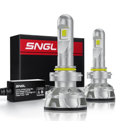 SNGL HB3 9005 LED Headlight Bulbs High Beam or High and Low Beam 15200LM 110W 6000K 