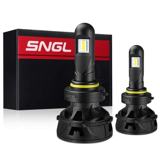 SNGL HB3 9005 Yellow LED Headlight Bulbs High Beam or High and Low Beam 15200LM 110W 3000K Amber