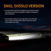 SNGL Super Bright HB3 9005 LED Headlight Bulbs 