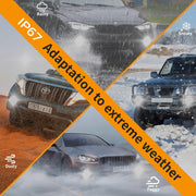 SNGL 9140 H10 9145 Yellow LED Fog Light Bulb or DRL 6400LM 3000K Amber, 9040 9045 LED Bulbs, Plug-and-Play (Pack of 2) - SNGLlighting 