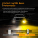 SNGL 9140 H10 9145 Yellow LED Fog Light Bulb or DRL 6400LM 3000K Amber, 9040 9045 LED Bulbs, Plug-and-Play (Pack of 2) - SNGLlighting 