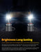 SNGL HB4 9006 LED Headlight Bulbs Low Beam, 150W 34000LM Per Set, 850% Brighter, 6000K White Conversion Kit, Pack of 2 - SNGLlighting 
