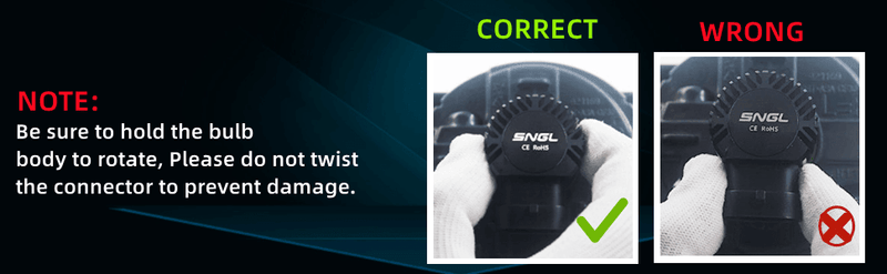 SNGL 9140 H10 9145 Yellow LED Fog Light Bulb or DRL 6400LM 3000K Amber, 9040 9045 LED Bulbs, Plug-and-Play (Pack of 2) - SNGLlighting 