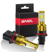 SNGL P13W LED Bulbs 6000k White for Daytime Running Lights/DRL or Fog Light Bulb Lamp Replacement Extremely Bright (Pack of 2) - SNGLlighting 